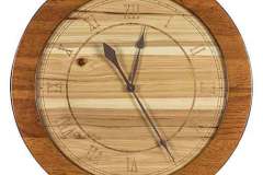 Amish Crafted Custom Rustic Wall Clock Made With Roman Numerals.