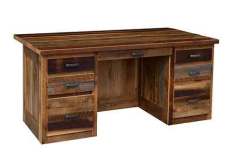 UBF-Amish-Barnwood-Furniture-Kneehole-Desk