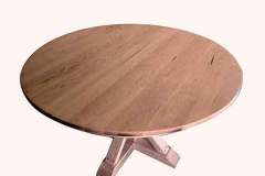 This table can be a solid top or have a butterfly leaf. Feel free to choose the wood species as well as the stain color.