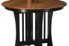 36" high Arts and Crafts custom Amish pub table.