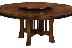 Extra large Arts and Crafts table. It includes a lazy susan. Custom Amish building.