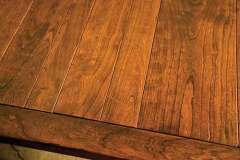 Bread board ends and a plank top highlight this table. It is the Jacoby table.