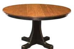 Shown in Quarter Sawn Oak wood and two tone stained. Our Ridgewood table.