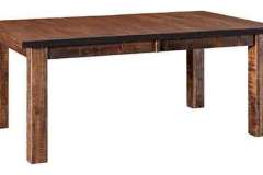 Custom Amish made Santa Fe Leg table. Heavy 4" square legs are standard.