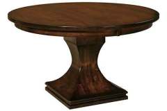 Custom Amish crafted Westin table in a solid top or with leaves.